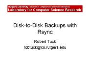 Disk-to-Disk Backups with Rsync