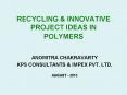 RECYCLING PowerPoint PPT Presentation