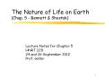 The Nature of Life on Earth (Chap. 5 - Bennett PowerPoint PPT Presentation
