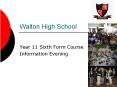 Walton High School PowerPoint PPT Presentation