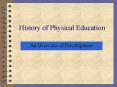 History of Physical Education PowerPoint PPT Presentation