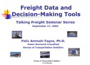 Bureau of Transportation Statistics, Internet Activities