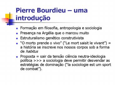 Pierre Bourdieu 
