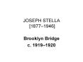 JOSEPH STELLA [1877 PowerPoint PPT Presentation