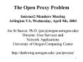 The Open Proxy Problem PowerPoint PPT Presentation