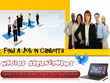 Find a Job in Canberra - Nspirerecruitment