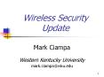 Wireless Security Update PowerPoint PPT Presentation