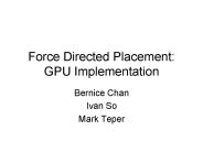 Force Directed Placement: GPU Implementation
