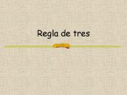 Regla de tres