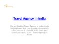 travel agency in india PowerPoint PPT Presentation