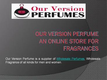 COOL AND FRESH FRAGRANCES