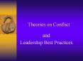 Theories on Conflict PowerPoint PPT Presentation