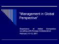 Management in Global Perspective PowerPoint PPT Presentation