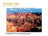 Geologic Time Physical Geology Chapter 8