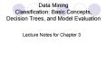 Data Mining Classification: Basic Concepts, Decision Trees, and Model Evaluation PowerPoint PPT Presentation