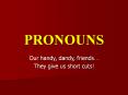 PRONOUNS PowerPoint PPT Presentation