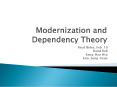 Modernization and Dependency Theory PowerPoint PPT Presentation