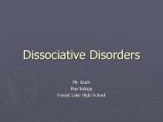 Dissociative Disorders
