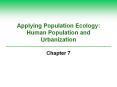 Applying Population Ecology: Human Population and Urbanization PowerPoint PPT Presentation
