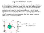 Drag and Momentum Balance