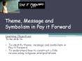 Theme, Message and Symbolism in Pay it Forward PowerPoint PPT Presentation