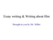 Essay writing