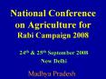 National Conference on Agriculture for Rabi Campaign 2008 PowerPoint PPT Presentation