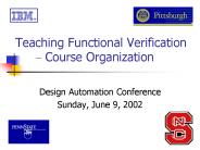 Teaching Functional Verification 