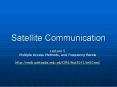 Satellite Communication PowerPoint PPT Presentation