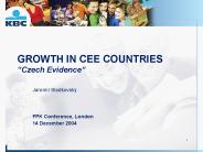 GROWTH IN CEE COUNTRIES 