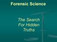 Forensic Science PowerPoint PPT Presentation