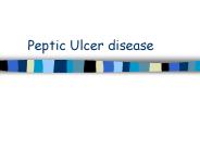 Peptic Ulcer disease