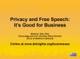 Privacy and Free Speech: PowerPoint PPT Presentation