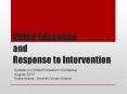 Gifted Education and Response to Intervention PowerPoint PPT Presentation
