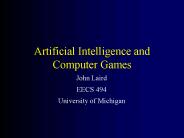 Artificial Intelligence and Computer Games