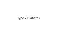 Type 2 Diabetes