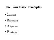 The Four Basic Principles