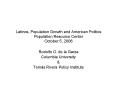 Latinos, Population Growth and American Politics Population Resource Center October 5, 2006 PowerPoint PPT Presentation
