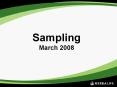 Sampling March 2008 PowerPoint PPT Presentation