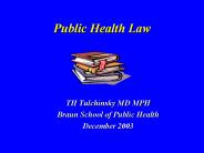 Public Health Law