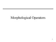 Morphological Operators