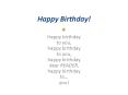 Happy Birthday! PowerPoint PPT Presentation