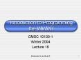 Introduction to Programming the WWW I PowerPoint PPT Presentation