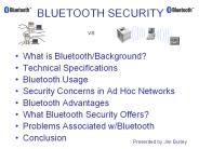 BLUETOOTH SECURITY