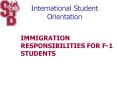International Student Orientation PowerPoint PPT Presentation