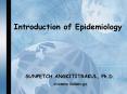 Introduction of Epidemiology PowerPoint PPT Presentation