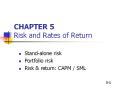 CHAPTER 5 Risk and Rates of Return PowerPoint PPT Presentation