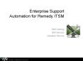 Enterprise Support Automation for Remedy ITSM PowerPoint PPT Presentation
