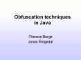 Obfuscation techniques in Java PowerPoint PPT Presentation