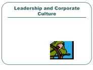 Leadership and Corporate Culture